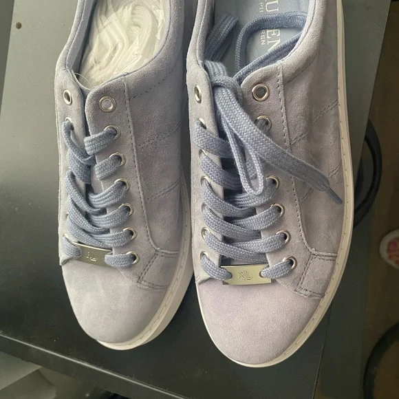 Ralph Lauren Light Blue Women's Sneakers - Picture 4 of 6